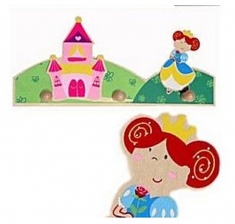 Simply for Kids 22528P Houten Kapstok Prinses