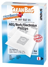 Scanpart M187ELE11 Microfleece+ S-Bag Stofzak 4stuks