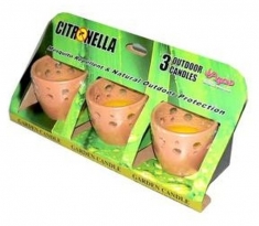 Citronella Terra Cotta Potjes Set van 3