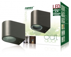 Ranex Ra-5000332 Led Buitenwandlamp van Roestvrijstaal