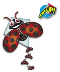 Rhombus Pop-Up Lady Bug Vlieger