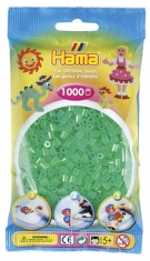Hama Strijkkralen 1000 Stuks Groen Doorzichtig