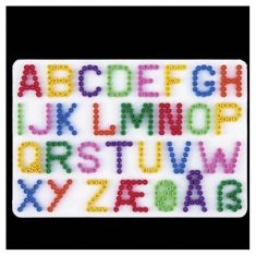 Hama Strijkkralen Grondplaat Letters Wit