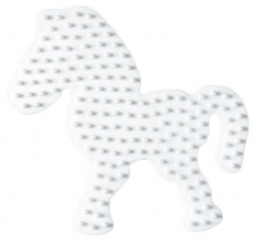 Hama Strijkkralen Grondplaat Paard Wit