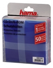 Hama 51067 CD/DVD Plastic Hoesjes 50 Stuks