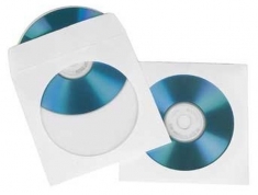 Hama 51173 CD/DVD Papieren Hoesjes 50 Stuks Wit