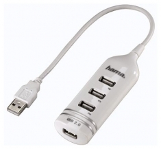 Hama 39788 USB 2,0 HUB Wit