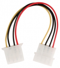 Valueline VLCP74000V015 Molex Stroom Verlengkabel Molex Mannelijk - Molex Vrouwelijk 0,15 M Veel