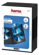 Hama 51272 DVD 3 Box 5 Pak Zwart