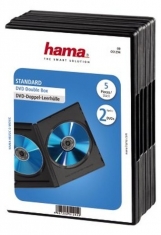 Hama 51294 DVD Dubbel Box Zwart 5Pak