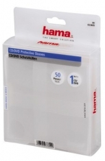 Hama 33809 CD/DVD Hoesjes 50 Pak Transparant