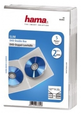 Hama 83892 Dubbelle DVD Hoes Doorzichtig 5 Stuks