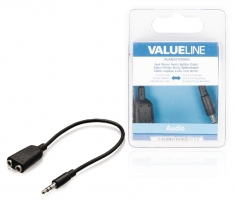 Valueline VLAB22100B02 Jack Stereo Audio Verdeelkabel 3,5 mm Mannelijk - 2x 3,5 mm Vrouwelijk 0,