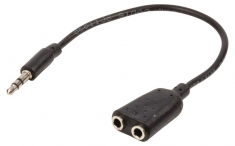 Valueline VLAP22100B02 Jack Stereo Audio Verdeelkabel 3,5 mm Mannelijk - 2x 3,5 mm Vrouwelijk 0,