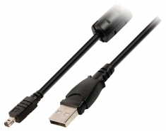 Valueline Vlcp60807b20 Camera Data Kabel Usb 2,0 A Male - 8p Minolta Connector Male 2,00 M Zwart