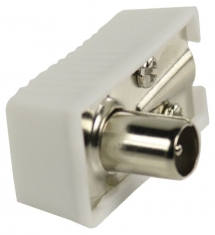 Valueline Vlsp40900w Gehoekte Coax Connectoren Coax Mannelijk Wit