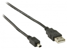 Valueline Vlcp60220b20 Usb 2,0 Usb A Male - Usb Mitsumi 4-pin Male Kabel 2,00 M Zwart