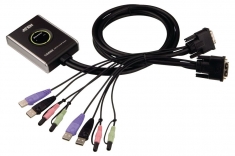 Aten At-cs682 2-poorts Usb Kvm Schakelaar met Audio