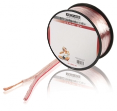 Konig Kn-lsp02r-50 Ofc Luidsprekerkabel 2 X 0,75 Mm? Op Rol 50M Transparant