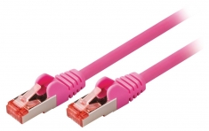 Valueline VLCP85221P75 Cat6 S/ftp Netwerkkabel Rj45 (8/8) Male - Rj45 (8/8) Male 7,50 M Roze