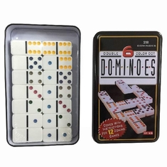 Longfield Double 6 Domino in Blik