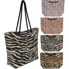 Strandtas Safari 50x36 cm Polyester/Katoen Assorti