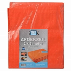 Bouwzeil/afdekzeil 2x3 meter Oranje