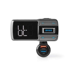 Nedis CATR101BK Fm-transmitter Voor In De Auto Bluetooth Bass Boost Microsd-kaartsleuf Handsfree