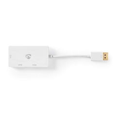 Nedis CCGB37366WT02 Displayport Multipoort-adapterkabel Mini-displayport Male - Vga Female + Dvi