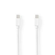 Nedis CCGB37504WT20 Mini-displayport - Mini-displayport-kabel Mini-displayport Male - Mini-displ