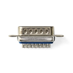 Nedis CCGP52803ME Bevestiging D-sub Behuizing D-sub 15-pins Male Metaal