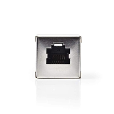 Nedis CCGP89001ME Cat5 Afgeschermde Netwerkadapter Rj45 Female - Rj45 Female Metaal