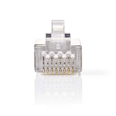 Nedis CCGP89307ME Netwerkconnector Rj45 Male - Voor Stranded Cat6 U/ftp-kabels 10 Stuks Metaal