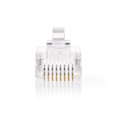 Nedis CCGP89330TP Gebruiksvriendelijke Netwerkconnector Rj45 Male - Voor Solid Cat5 Utp-kabels 1