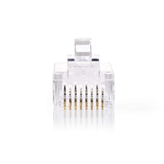 Nedis CCGP89331TP Gebruiksvriendelijke Netwerkconnector Rj45 Male - Voor Stranded Cat5 Utp-kabel