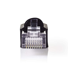 Nedis CCGP89350BK Netwerkconnector-set Rj45 Male + Trekontlasting - Voor Solid Cat5 Utp-kabels 1