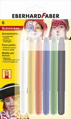 Eberhard Faber EF-579107 Schminkstiften Draaibaar Set 6 Kleuren Op Blisterkaart