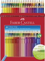 Faber Castell FC-112449 Kleurpotlood FC Grip 48 Stuks 2 Rijen Van 24 Stuks Kartonetui