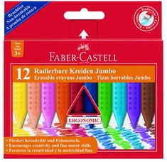 Faber Castell FC-122540 Krijt Jumbo GRIP Doos 12 Stuks