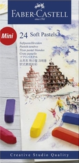 Faber Castell FC-128224 Pastelkrijt Halve Lengte Etui 