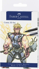 Faber Castell FC-267191 Tekenstift Faber-Castell Pitt Artist Pen Comic Set 3D