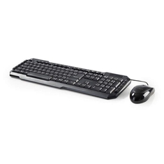 Nedis KBMC100BKFR Set Bedrade Muis En Toetsenbord 800-dpi Muis Franse Indeling