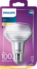 Philips LED CLA 8W (100W) R80 E27 WW 36D Reflectorlamp