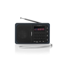 Nedis RDFM2100GY Fm-radio 3.6 W Usb-poort & Microsd-kaartsleuf Zwart / Grijs