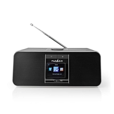 Nedis RDIN5005BK Internetradio 42 W Dab+ Fm Bluetooth Afstandsbediening Zwart/zilver