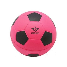 Angel Toys Foam Voetbal 12 cm Roze/Zwart