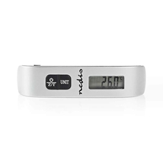 Nedis SCLU110GY Digitale Bagageweegschaal 50 Kg / 110 Lbs Thermometer