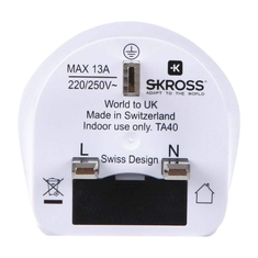 Skross SKR1500225E Travel Adapter World-to-uk Earthed