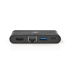 Nedis TCARF260BK Computer Hub Usb-c&trade; Usb-c&trade; / Usb 3.0 / Hdmi&trade; / Gigabit-ethern