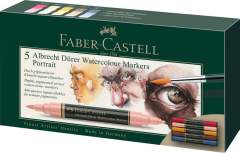 Faber Castell FC-160307 WK25Aquarel Marker FC AlbrechtD&uuml;rer 5 Stuks Portrait